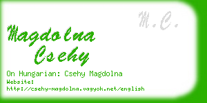 magdolna csehy business card